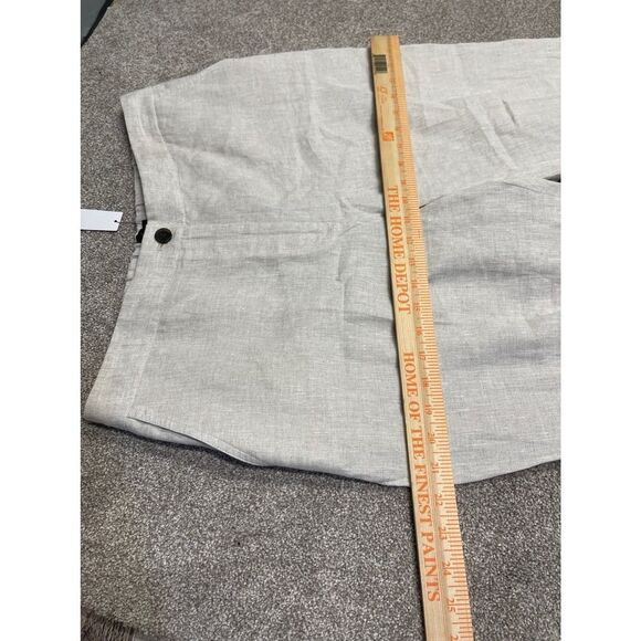 Talbots wide leg trouser women sz 16P high rise linen lightweight Beach $119 nwt - Picture 8 of 12